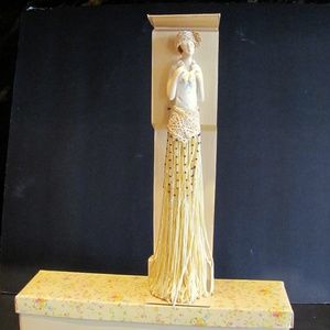 "Putting On The Ritz" Flapper Doll on pedestal